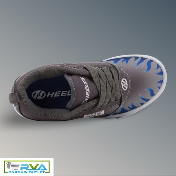 HEELYS Boy's Pro 20 Prints (Little Kid/Big Kid/Adult), Gray/Blue - Picture 6 of 7